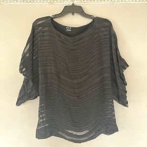 Three Dots Black Shirt, Size Small